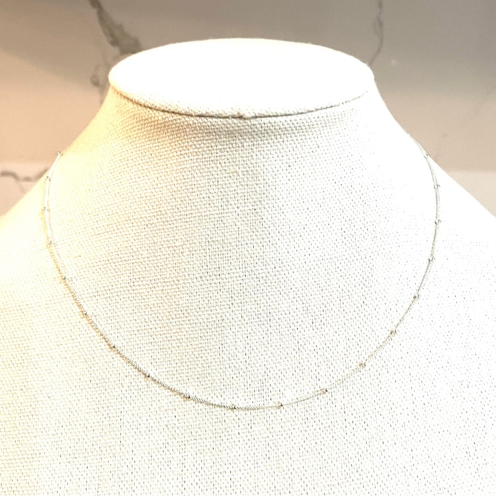 Delicate 925 Sterling Silver Chain with small Satellite Balls